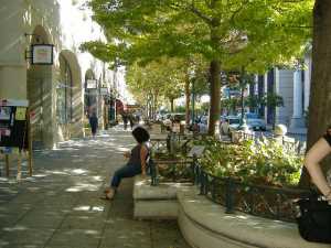 A view of Pacific Street, Pacific Garden Mall Santa Cruz